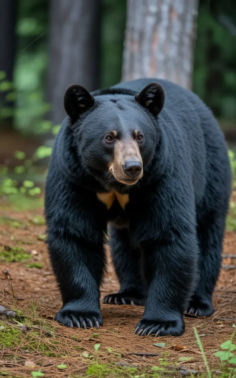 Bear in woods